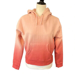 Champion Reverse Weave Ombre Dip-Dye Crop Sweatshirt Women's Size Small